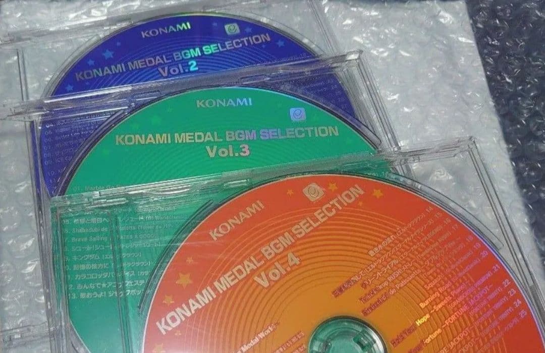 メダルゲーム KONAMI MEDAL BGM SELECTION CD 3枚