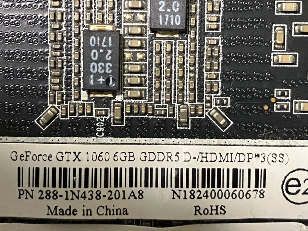 GTX 1060 グラフィックボード(6G)