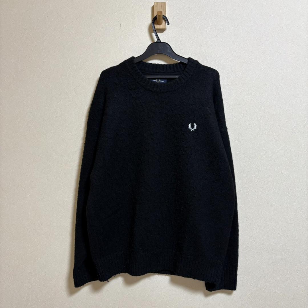 FREDPERRY BEAMS フラッフィ クルーネックニット