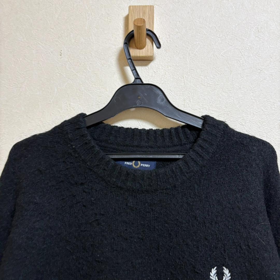 FREDPERRY BEAMS フラッフィ クルーネックニット