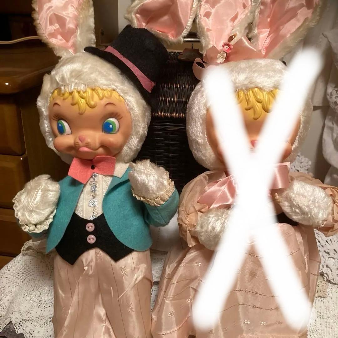 ガンドラバーフェイスバニー1体のみ 右側のバニーはsoldです。