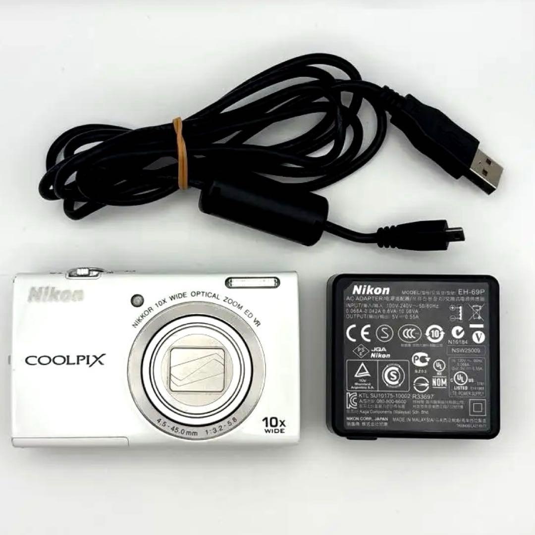 【完動品】Nikon COOLPIX S6200 ホワイト
