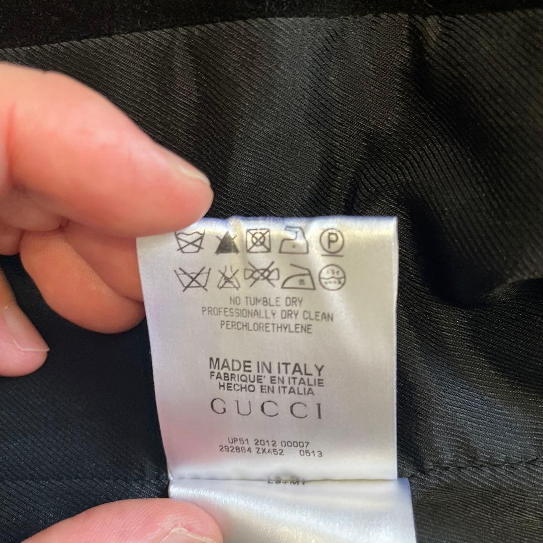 グッチ　ベロア　ブラック　サイズ42 ジャケット