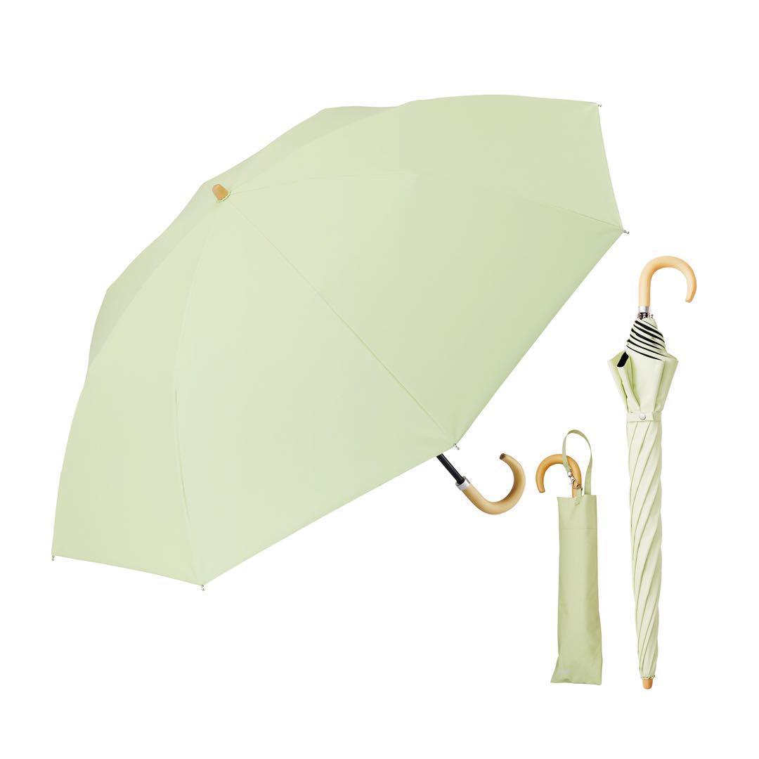 新品　COKAGE+ 日傘 フレッシュセージ　2段折りたたみ傘　2025新色