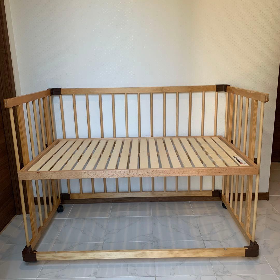 【♡送料込♡】ファルスカ　ベビーベッド　ベッドサイドベッド03⭐︎ うみ