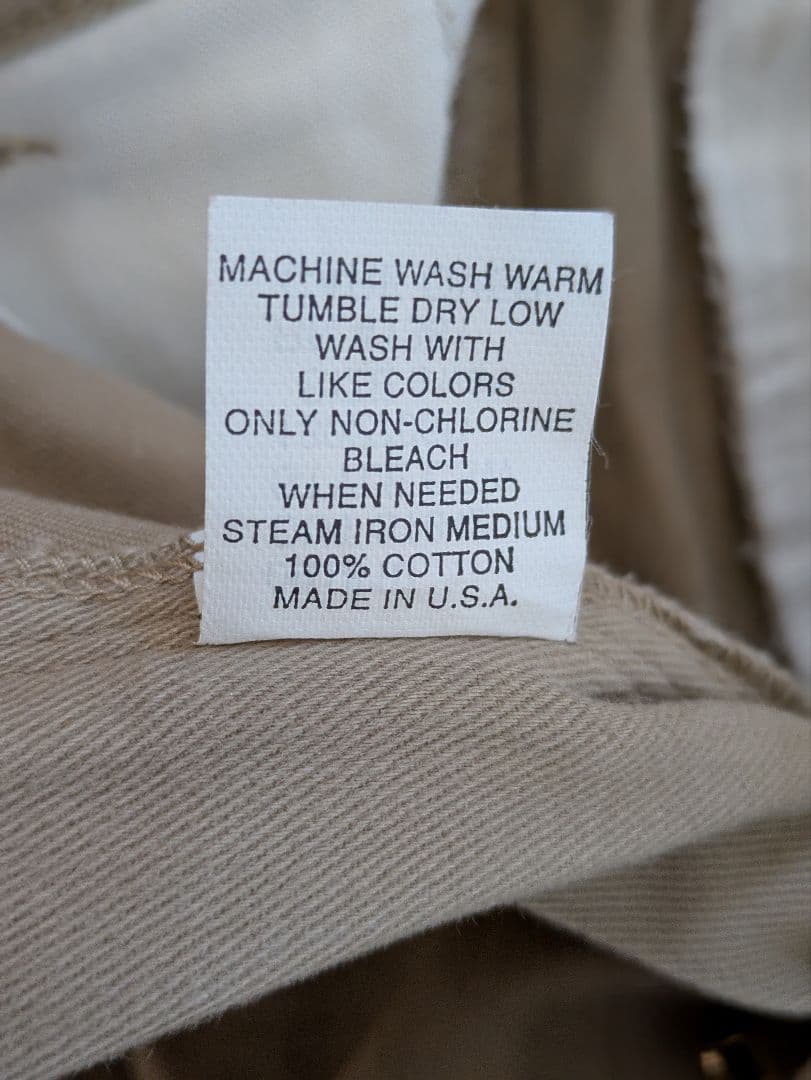 デッドストック　90s ポロ　ラルフローレン　ツータック　チノ　usa　w31