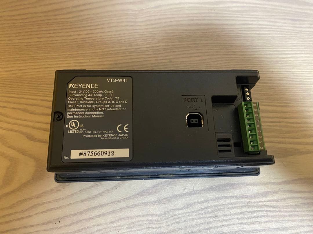 Keyence VT3-W4T タッチパネル(通電確認済み)
