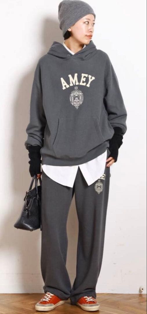 AMERICANA AMEYemblem HOODIE PULLOVERブラック