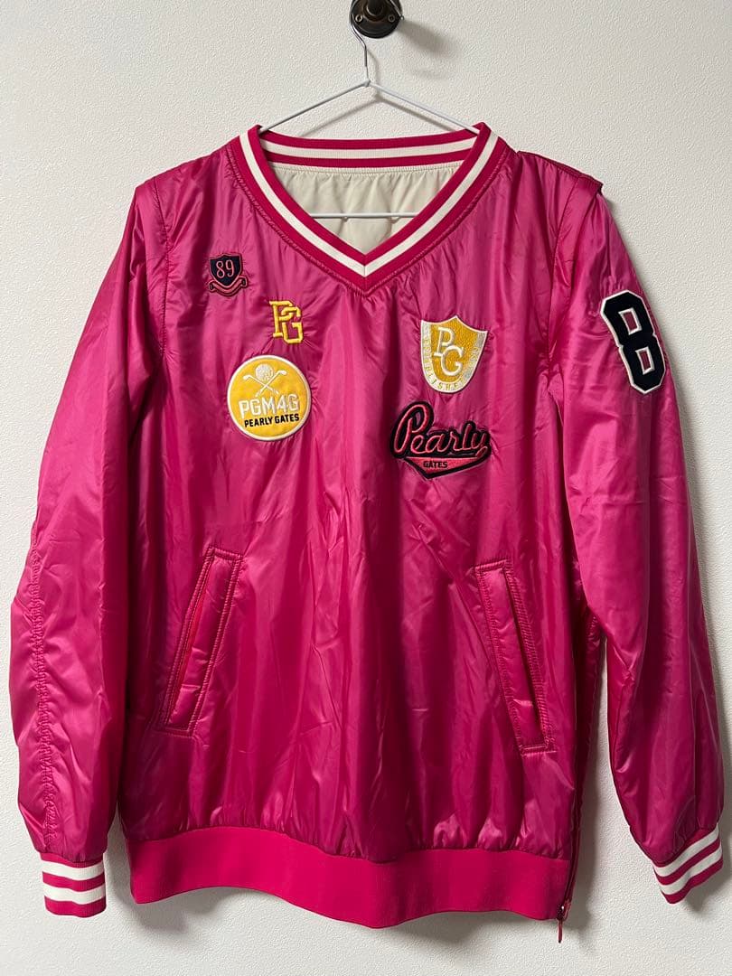 パーリーゲイツ　リバーシブル中綿スニード・ベスト4way ピンク L