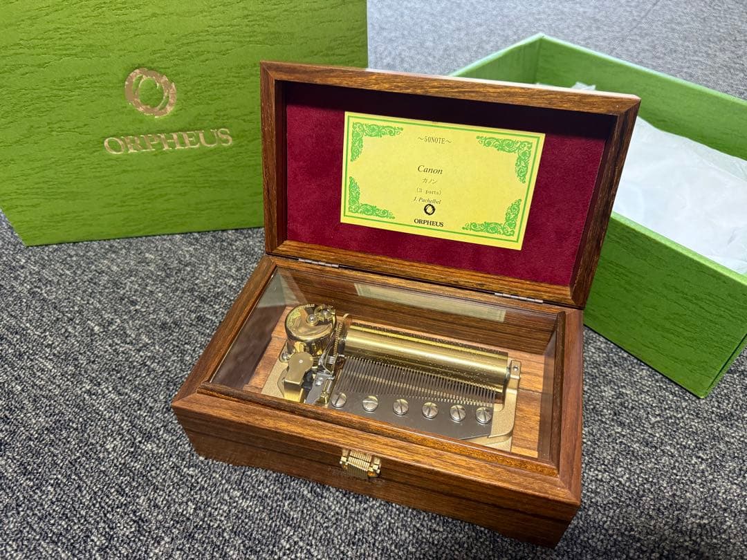 【極美品】 ORPHEUS オルゴール カノン 50弁 オルフェウス
