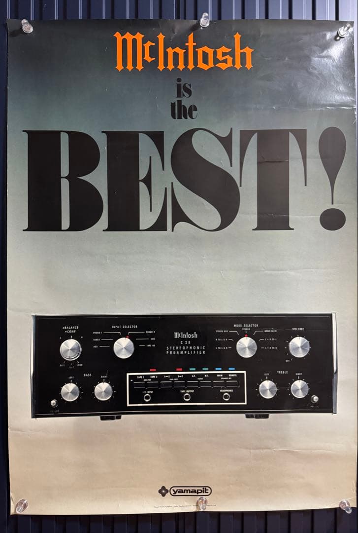 ☆McIntosh☆オーディオ☆ポスター☆昭和レトロ☆