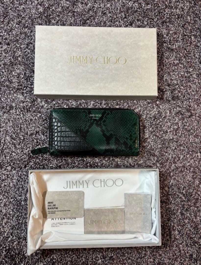 販売店舗限定モデル☆定価約9.5万円☆ ジミーチュウ☆財布 レザーウォレット