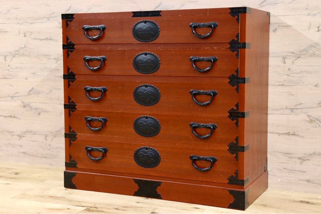 GMHS204○民藝家具 時代箪笥 整理箪笥 和箪笥 タンス レトロ 和モダン