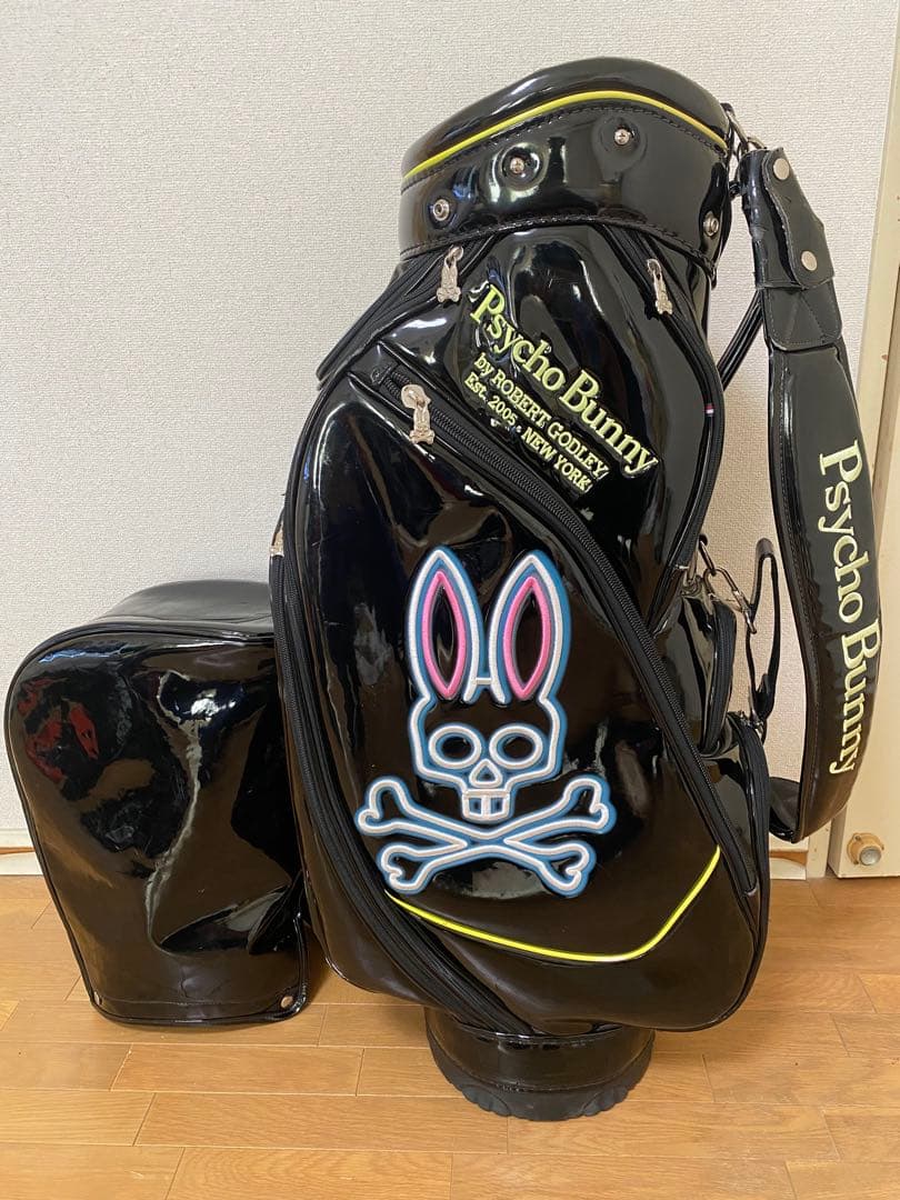 ※週末限定SALE Psycho Bunny キャディバッグ ブラック