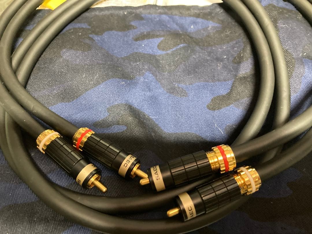 SAEC RCAケーブル 金メッキコネクタ