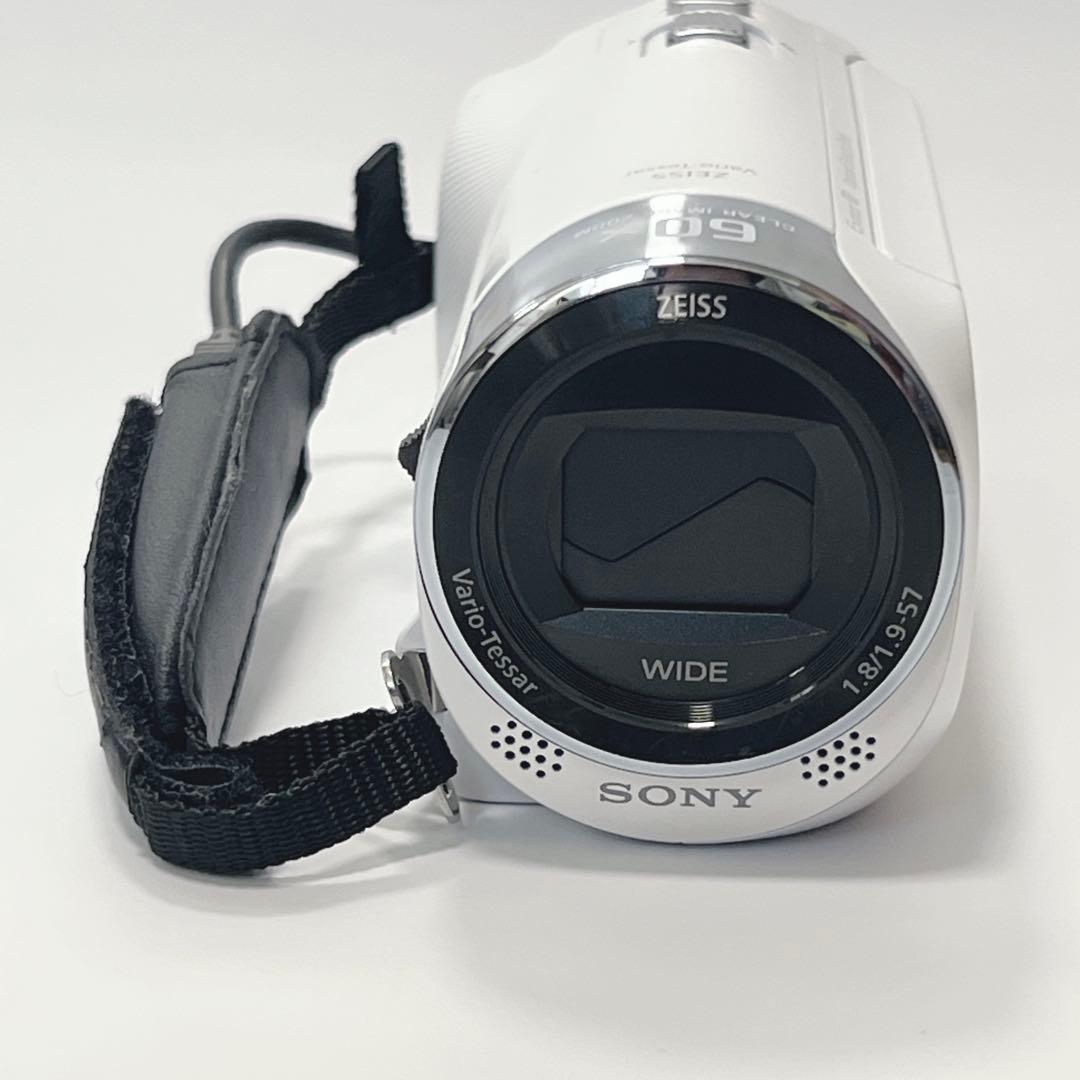 SONY HDR-CX470 ビデオカメラ 2wayカメラケース付き 白