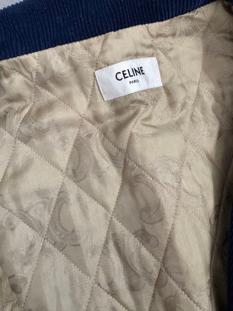 CELINE ネイビー コーデュロイ ジャケット