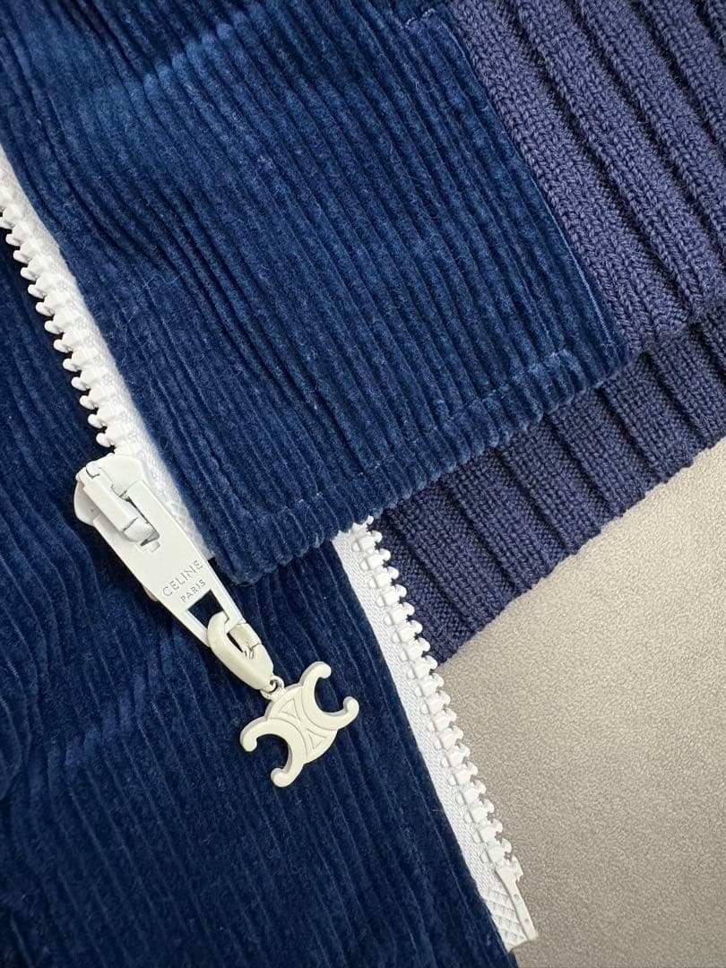 CELINE ネイビー コーデュロイ ジャケット