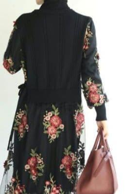 即購入歓迎☆ cawaii French pave 完売品 花刺繍ワンピース