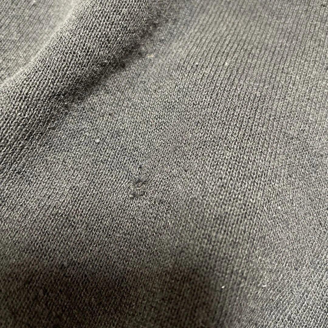 90sMALCOLM XスウェットUSA製両面プリントブラックフェードビンテージ