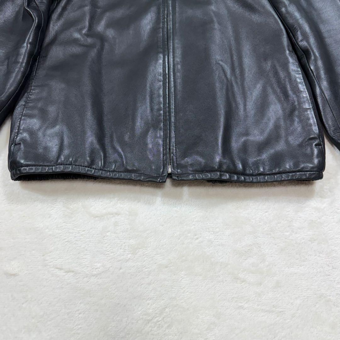 Dulcamara ドゥルカマラ ラムレザー バルーンブルゾン M 黒