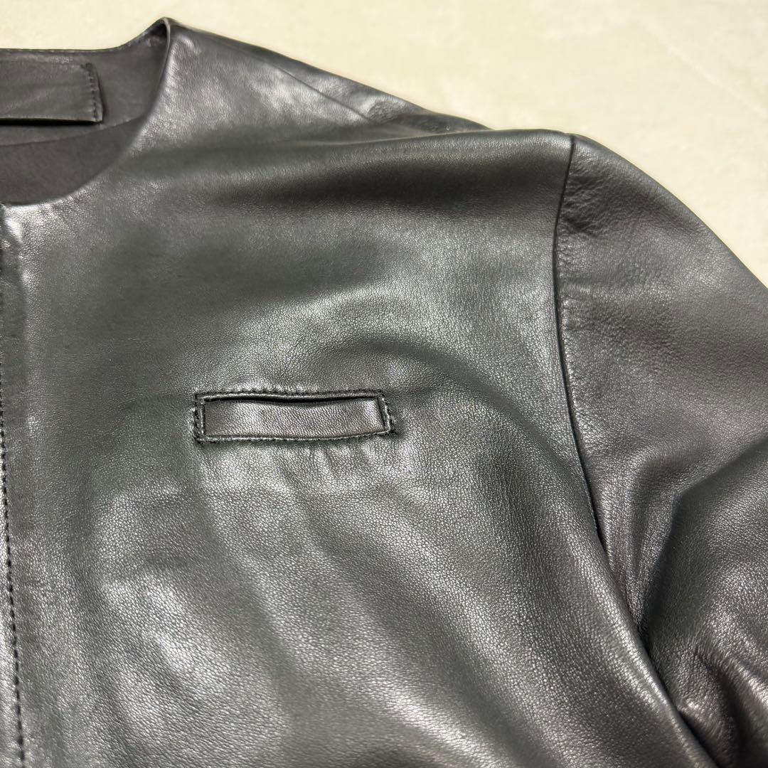 Dulcamara ドゥルカマラ ラムレザー バルーンブルゾン M 黒