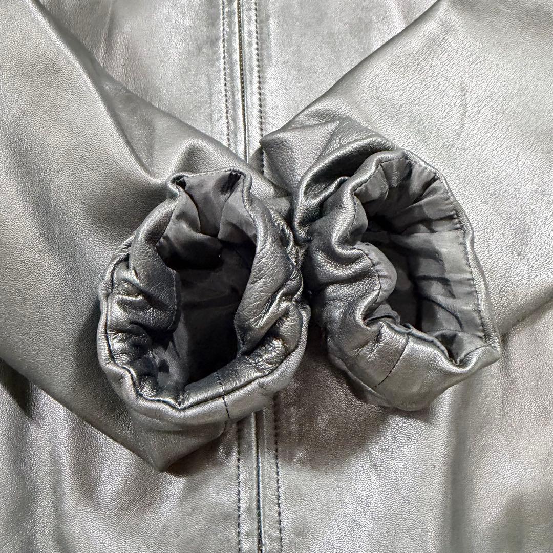 Dulcamara ドゥルカマラ ラムレザー バルーンブルゾン M 黒