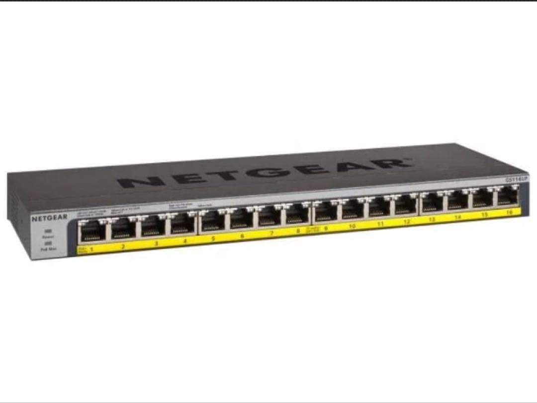 ネットギア 16ポート 1G PoE+ (76W) GS116LP-100AJS