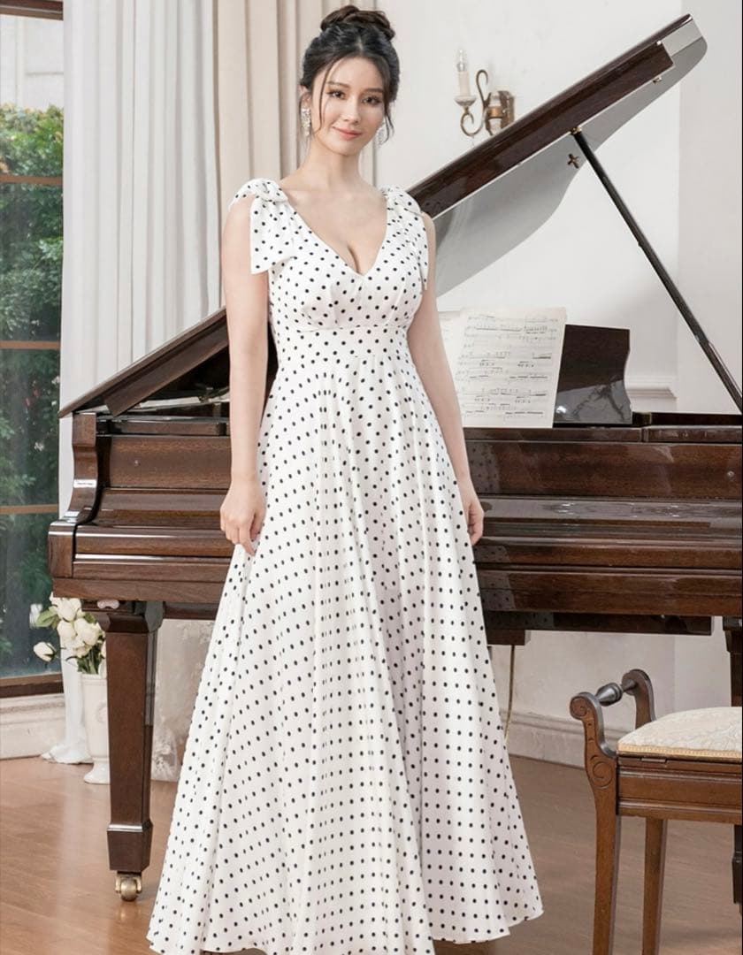 エルケイ　ERUKEI ホワイト　ロングドレス　ワンピース