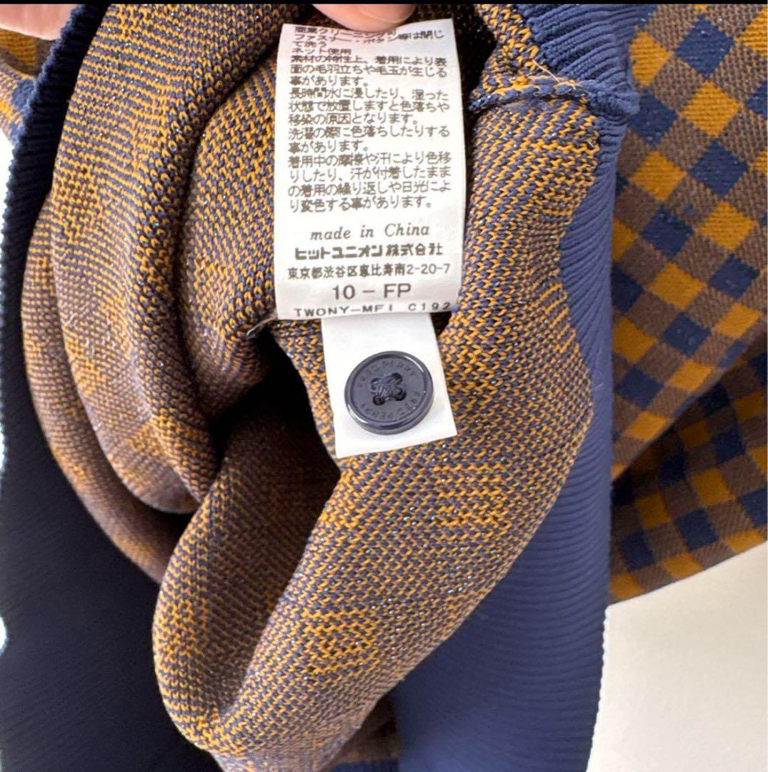 【希少】FRED PERRY 半袖　ニット　ポロシャツ チェック レデ