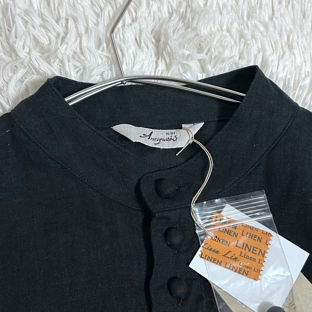 新品✨2.2万 イチアンティークス フレンチリネン くるみボタン ワンピース