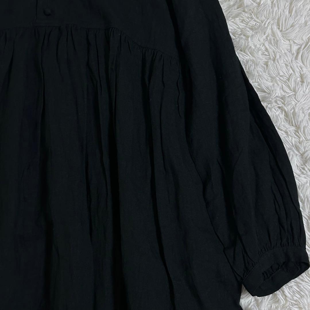 新品✨2.2万 イチアンティークス フレンチリネン くるみボタン ワンピース