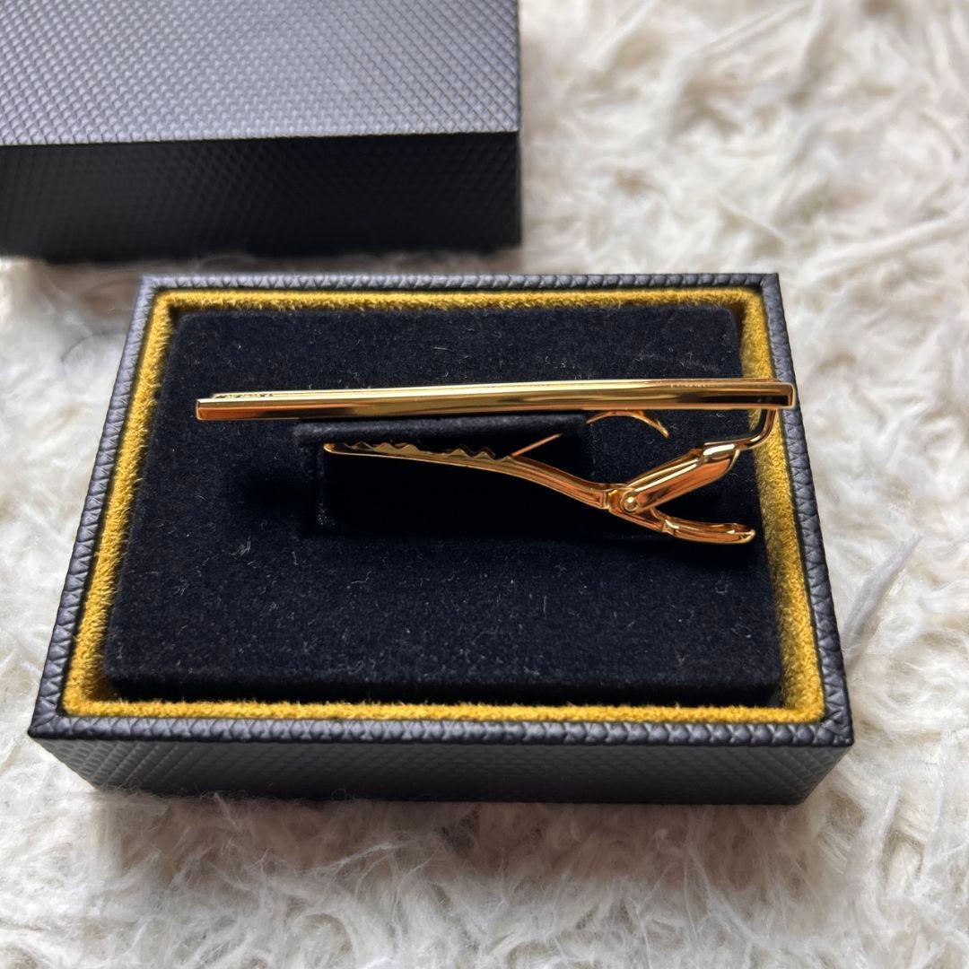 【未使用】 dunhill ダンヒル 近年モデル ネクタイ ピン ゴールド