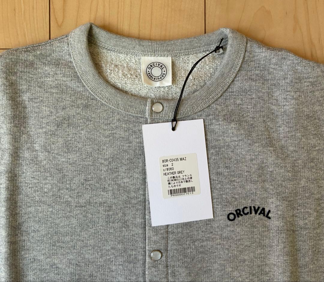 トップス ORCIVAL FRENCH TERRY CREWNECK CARDIGAN