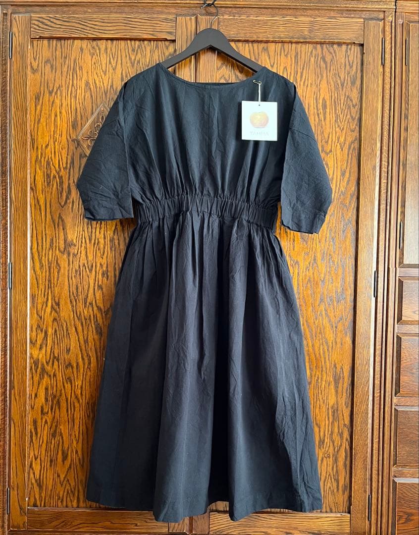 ヤンマ産業　Xラインワンピース (ロング丈＋10cm丈) 会津木綿　YAMMA