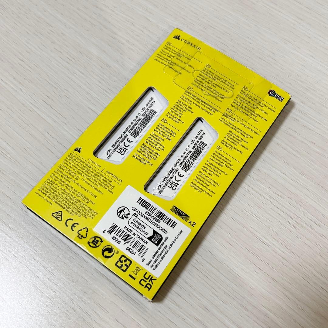 メモリー Corsair VENGEANCE DDR5 32GB 5200MHz