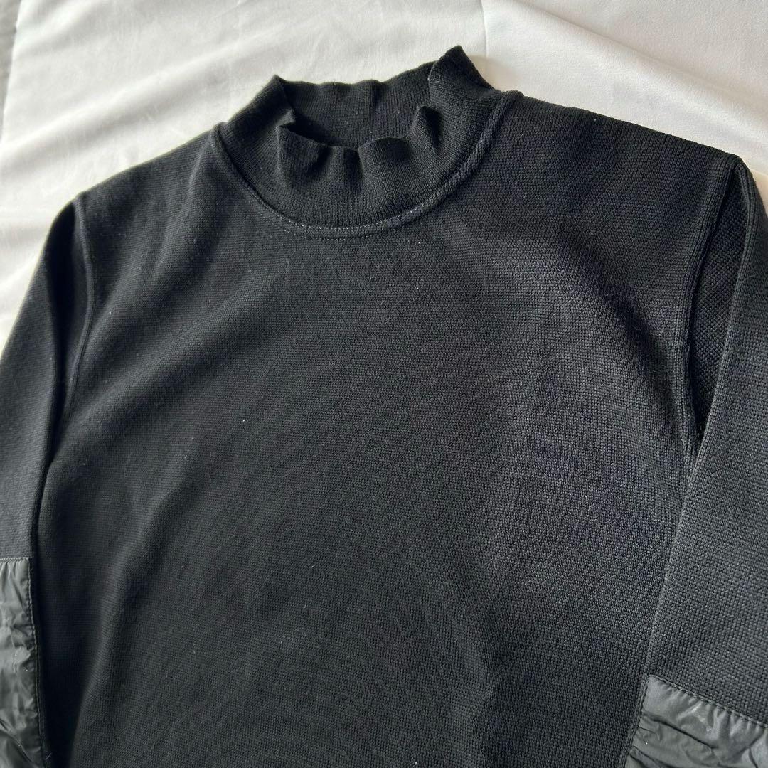 PRADA archive ニット ナイロン 切替 ハイネック セーター 48