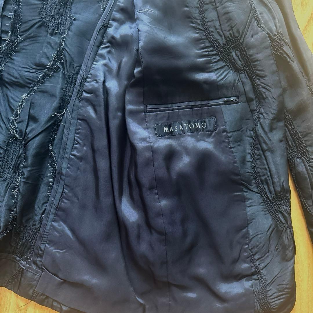 MASATOMO マサトモ　テイラードジャケット　黒