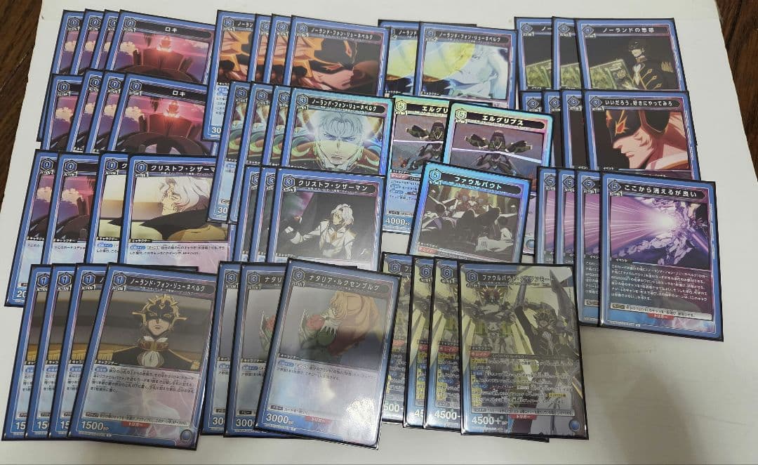 ユニアリ　青　奪還のロゼ　ファウルバウト　デッキ　パーツ付き　24時間内発送