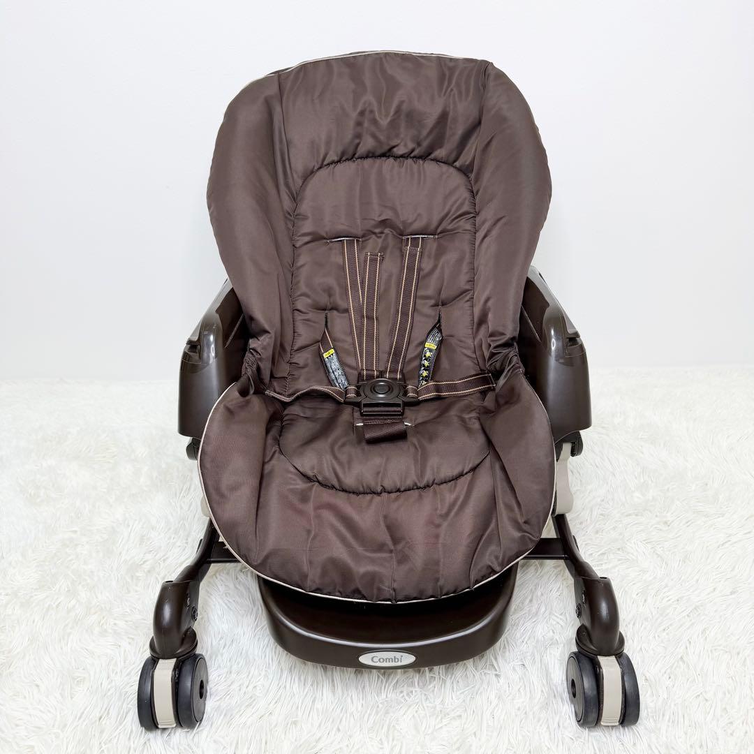 美品 Combi ネムリラAT BEDi 電動 ハイローチェア オートスイング