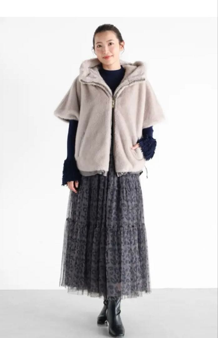 ミンクライクフェイクファーコート　VIN 新品未使用　タグ付き