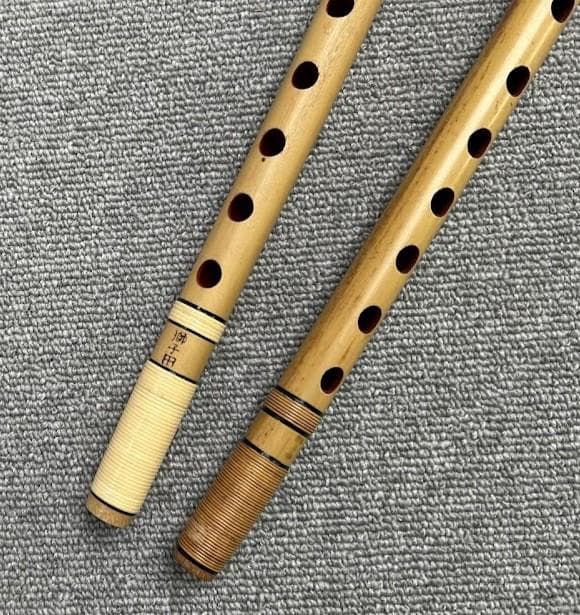篠笛 竹製 二本セット （六調、八調）