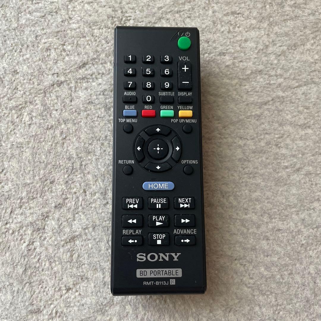 SONY ポータブル ブルーレイディスクTM DVDプレイヤー