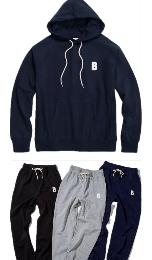 ブルックブラザーズ　セットアップネイビー パーカーとパンツセット S 今週値下げ