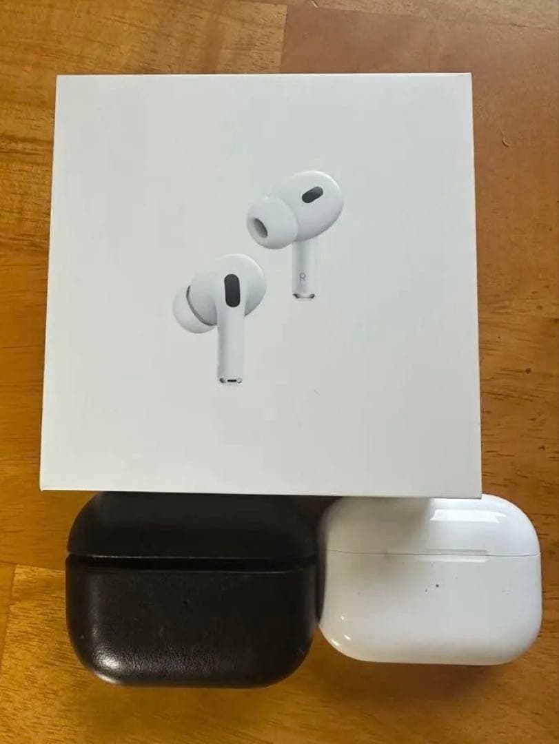 正規品AirPods Pro 2USB-Lightning本体 本革レザーケース