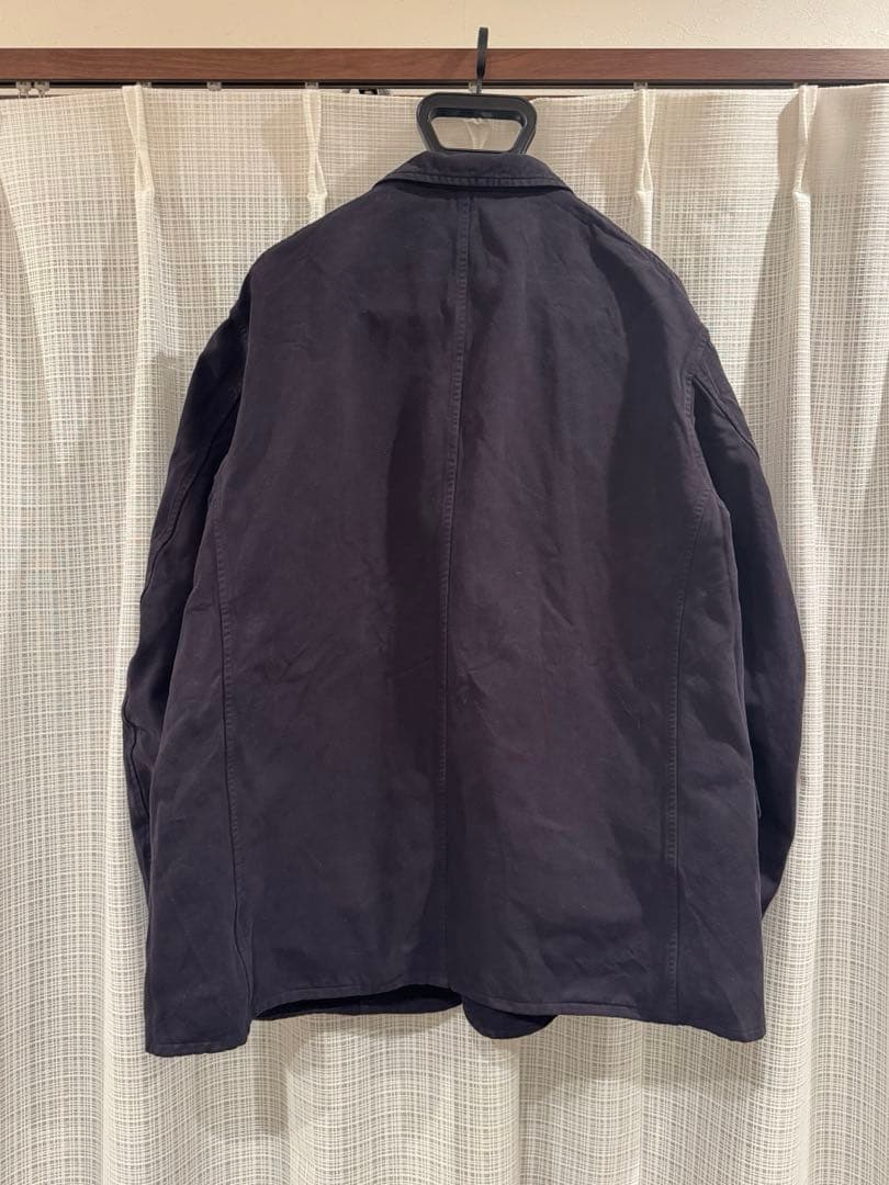 COMOLI 製品染テーラードジャケット A03-01004 ネイビー サイズ2