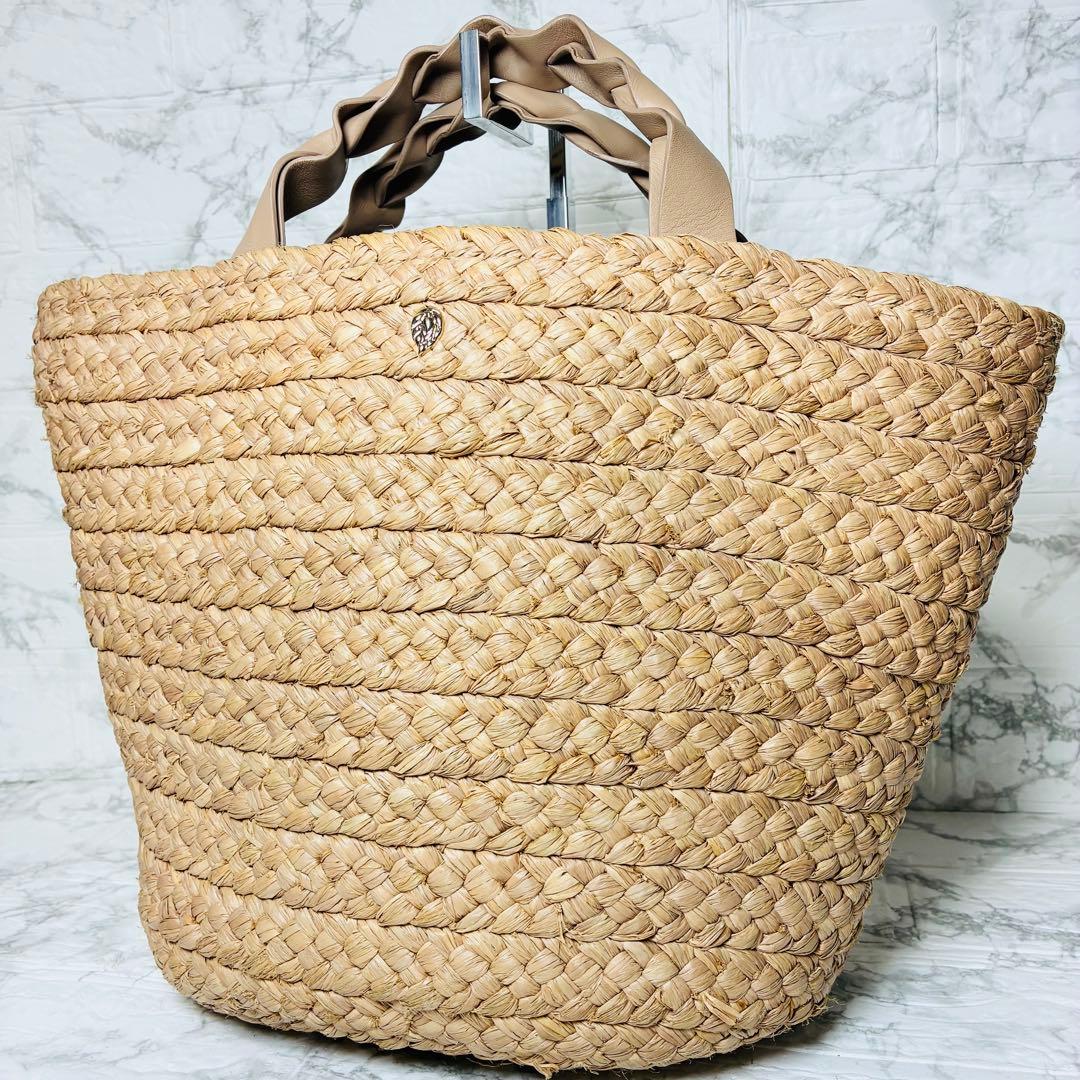 ★ ヘレンカミンスキー　人気　カゴバッグ　美品　大容量　ラフィア　トート