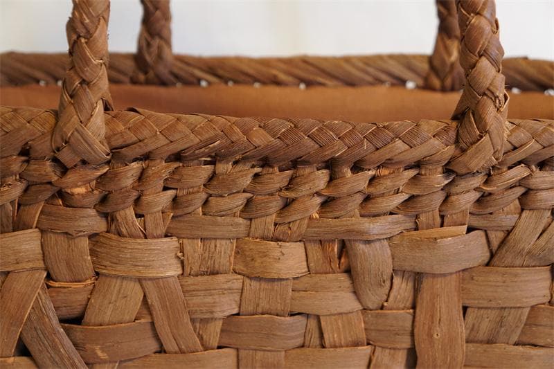 乱れ編み 山葡萄 かご　籠 バッグ 一番皮 中布と内ポケット付き かごバッグ