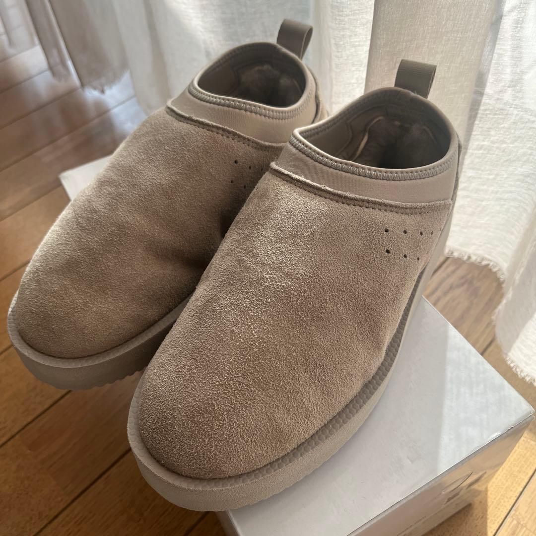 美品suicokeスイコック　ボアサンダル　スリッポン37 グレー