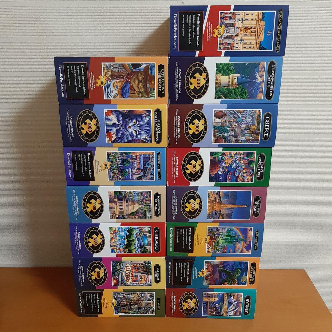 ◼️Dowdle ジグソーパズル まとめ売り１５個【猫、アメリカ、ヨーロッパ他】